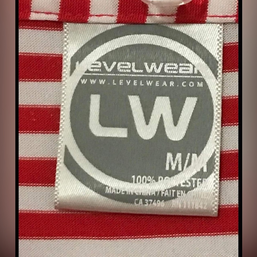 Red Whit Stripe Levelwear Southeastern Junior Golf Tour Polo Shirt
Medium Unisex - Picture 11 of 16